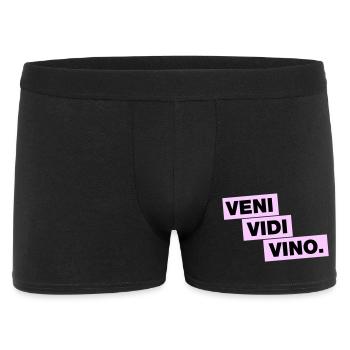 Veni Vidi Vino - Men's Boxer Shorts - black - Front