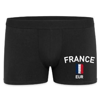 Arc de France avec drapeau tricolore - Boxer Homme - noir - Devant