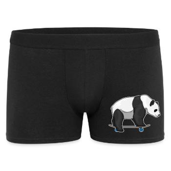 Panda Skater Skateboard - Boxer Homme - noir - Devant