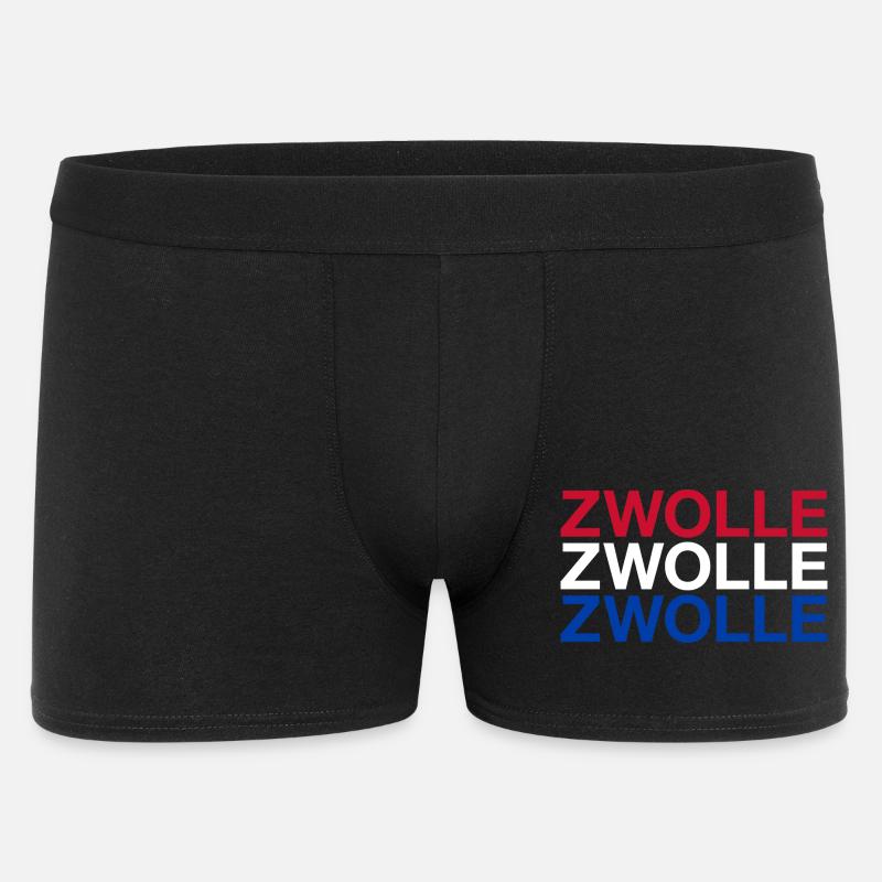 ZWOLLE Pays-Bas Drapeau des Pays-Bas - Boxer Homme - noir