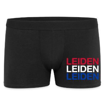 LEIDEN Netherlands Niederlande Flgge - Männer Boxer Shorts - Schwarz - Vorne