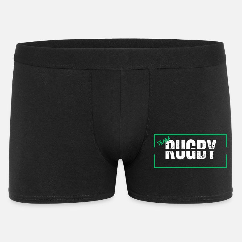 Mannschaft Rugby grün - Männer Boxer Shorts - Schwarz