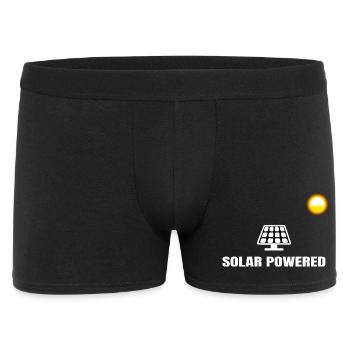 Solar Powered Solar Solar Solar Panel Power - Men's Boxer Shorts - black - Front