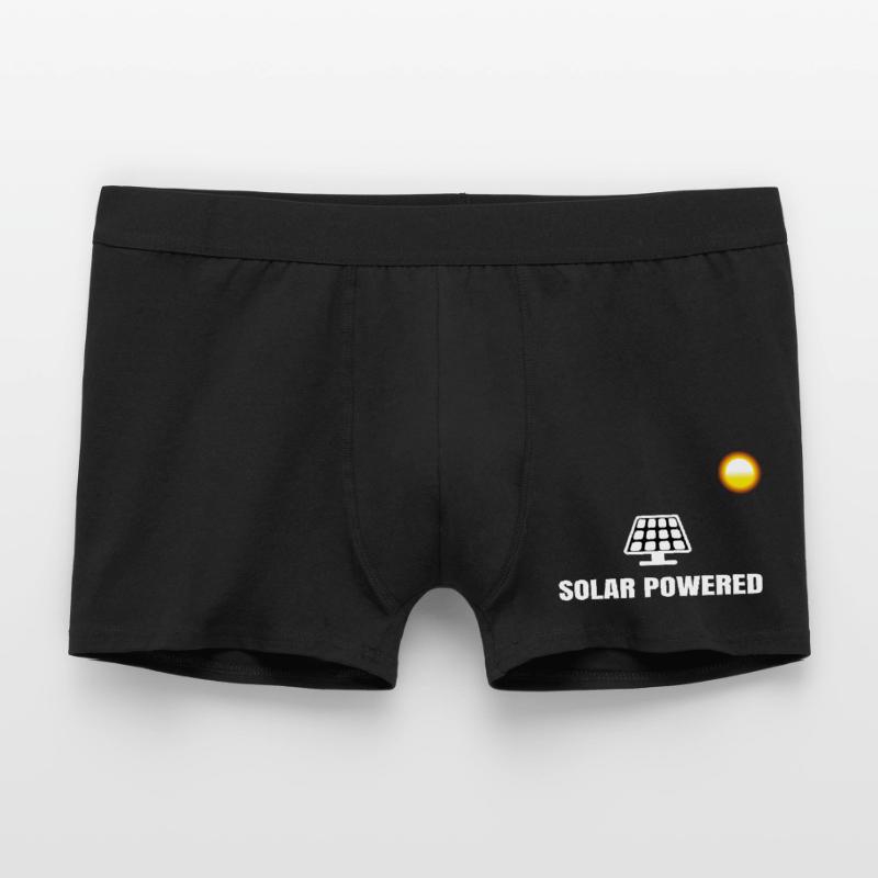 Solar Powered Solar Solar Solar Panel Power Men's Boxer Shorts