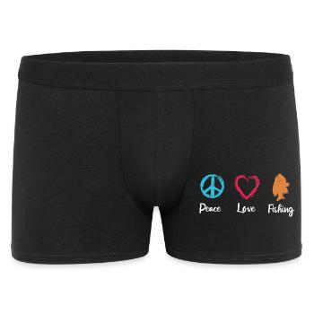 Peace Love Pêche - Boxer Homme - noir - Devant