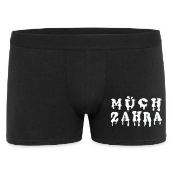 Müchzahra Milch LKW Molkerei - Männer Boxer Shorts - Schwarz - Vorne