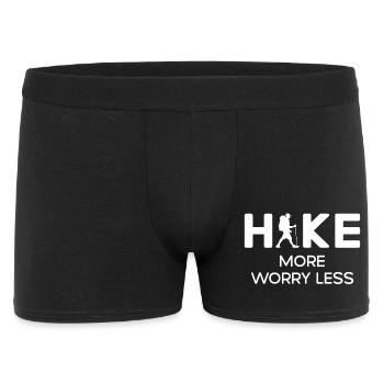 Hike More Worry Less - Hiking Gift - Men's Boxer Shorts - black - Front