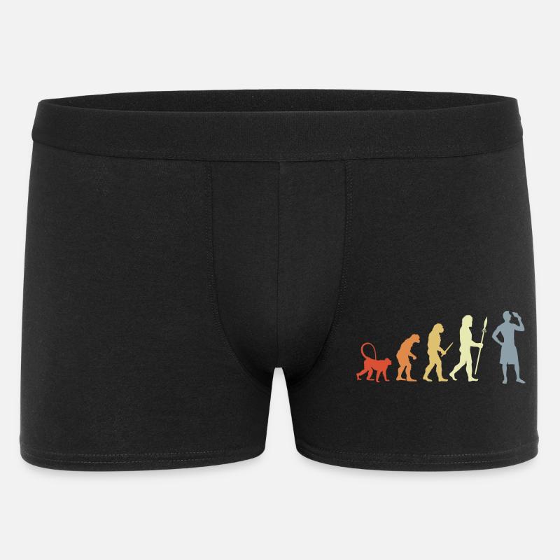Evolution Eiscreme Liebhaber - Männer Boxer Shorts - Schwarz