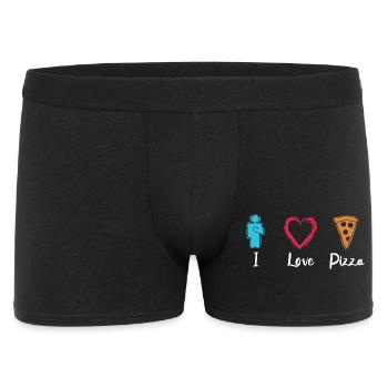 I Love Pizza - Men's Boxer Shorts - black - Front