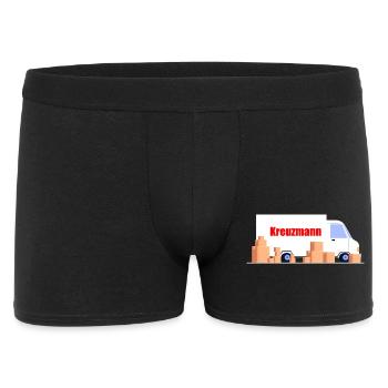 Kreuzmann Umzugsauto Design - Männer Boxer Shorts - Schwarz - Vorne
