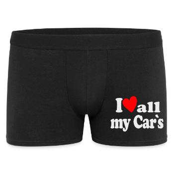 J’aime toutes mes voitures - Boxer Homme - noir - Devant