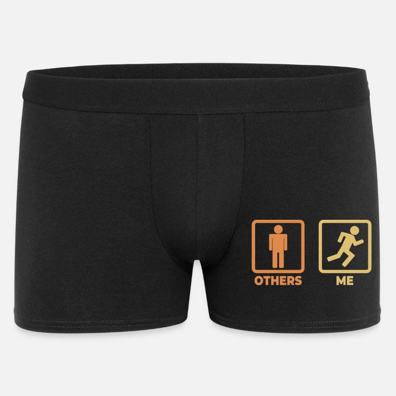 Runner stick figures - Men's Boxer Shorts - black