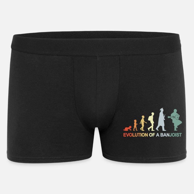 Banjo Player Evolution - Men's Boxer Shorts - black