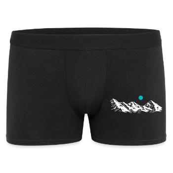 Snowpeak Horizon Mountain Silhouette - Men's Boxer Shorts - black - Front