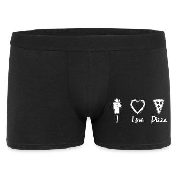 J’adore la pizza - Boxer Homme - noir - Devant
