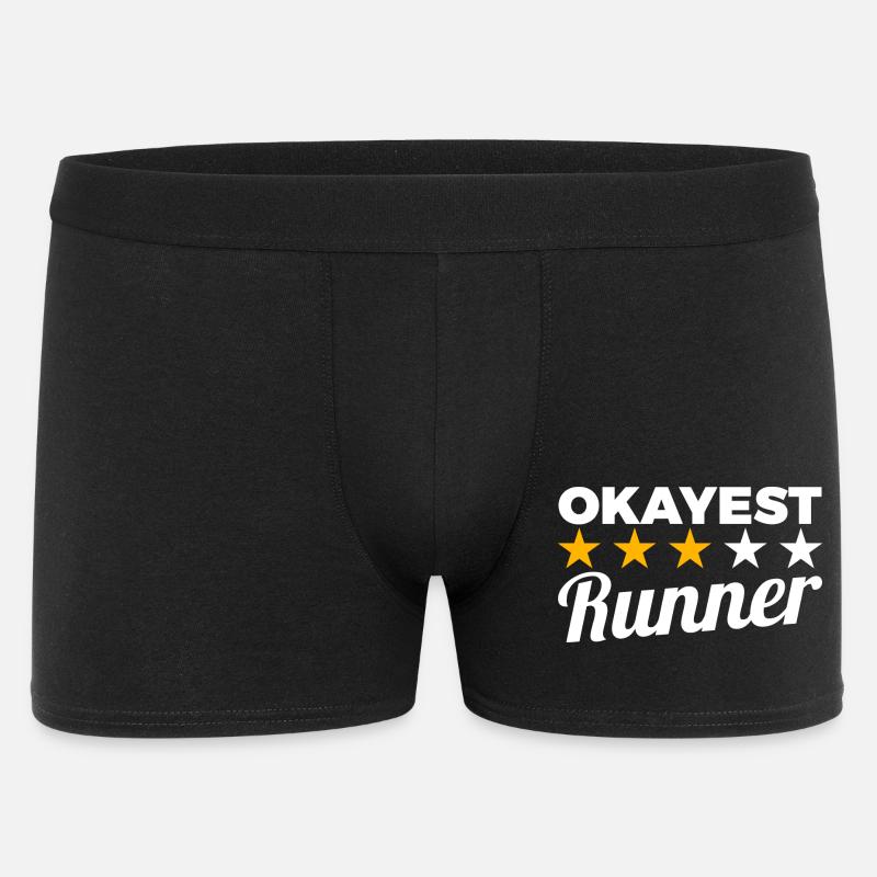 Durchschnittlicher Läufer - Männer Boxer Shorts - Schwarz