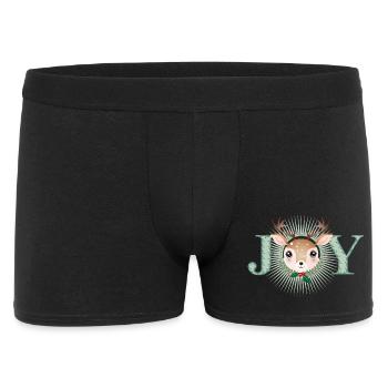 mignon petit cerf dans le cadre de la joie - Boxer Homme - noir - Devant