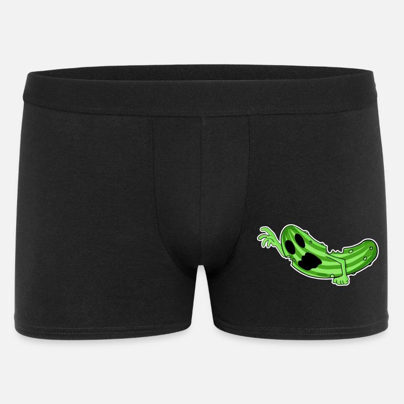 Zombie Gurke Horror - Männer Boxer Shorts - Schwarz