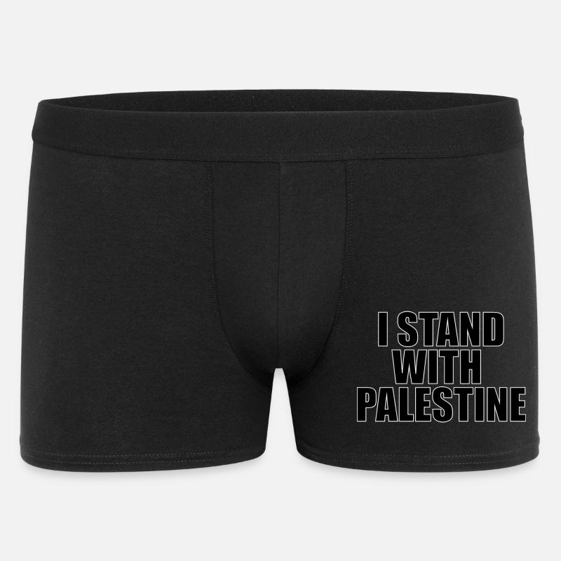 Ich stehe an der Seite Palästinas - Männer Boxer Shorts - Schwarz