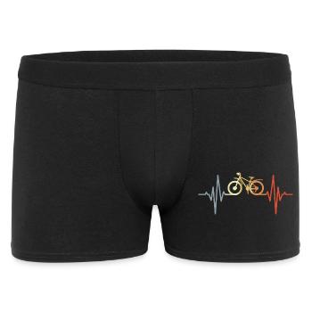 Palpitations cardiaques de vélo de montagne vintage - Boxer Homme - noir - Devant