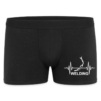 Battement de cœur de soudage - Boxer Homme - noir - Devant