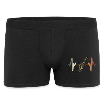 Battement de cœur de saxophone vintage - Boxer Homme - noir - Devant