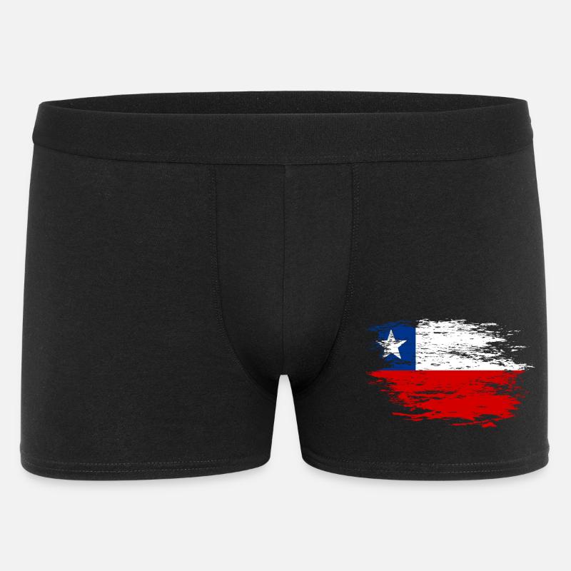 Chile flag used - Men's Boxer Shorts - black