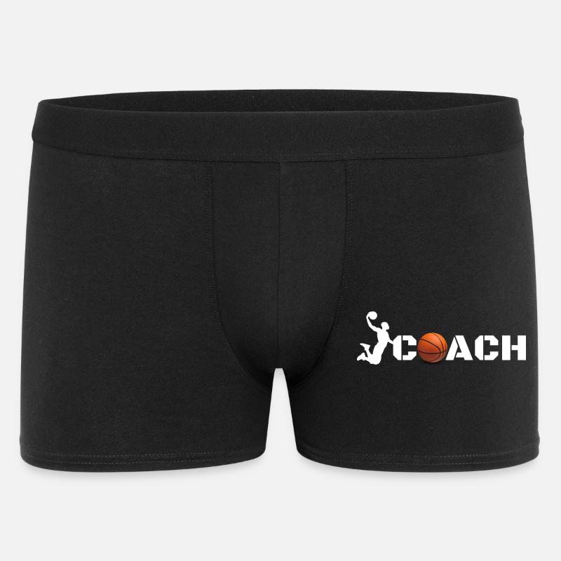Basketball Coach Silhouette - Männer Boxer Shorts - Schwarz