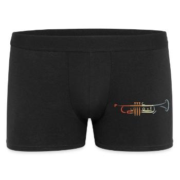 Dessin de trompette Vintage - Boxer Homme - noir - Devant