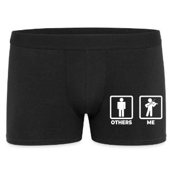 Violinist Stick Figure - Men's Boxer Shorts - black - Front