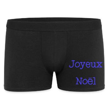 NOËL. JOYEUX NOËL. MERRY CHRISTMAS. NOUVEL AN - Boxer Homme - noir - Devant