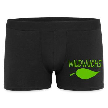 WILDWUCHS - Männer Boxer Shorts - Schwarz - Vorne