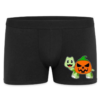 Turtle Halloween Pumpkin - Men's Boxer Shorts - black - Front
