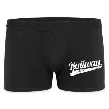 Love of railways - Men's Boxer Shorts - black - Front