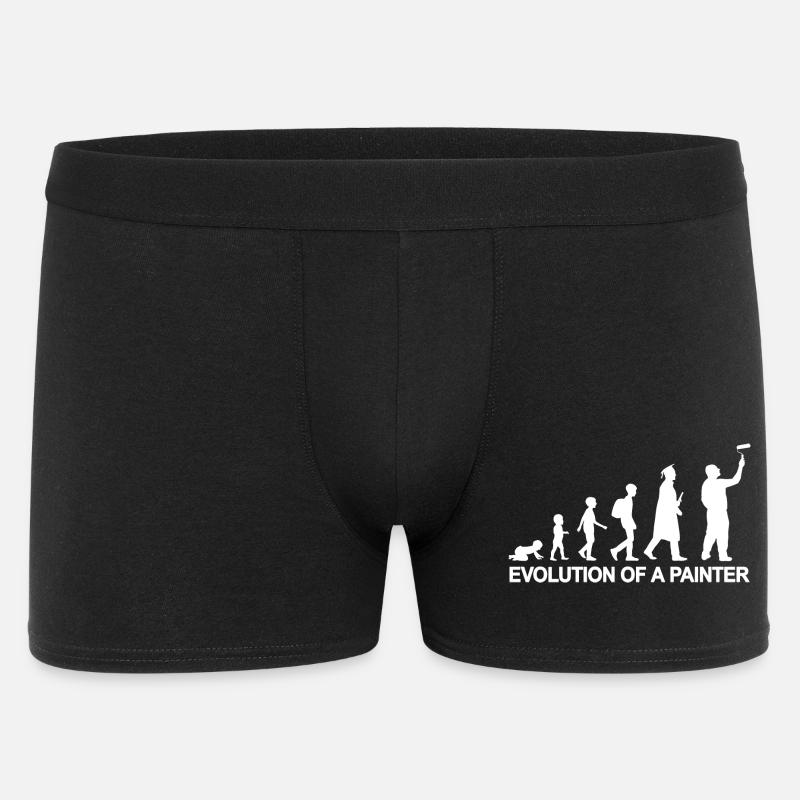 Development from child to painter - Men's Boxer Shorts - black