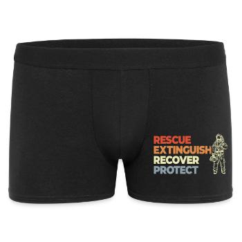 Rescue, Extinguish, Recover, Protect - Men's Boxer Shorts - black - Front