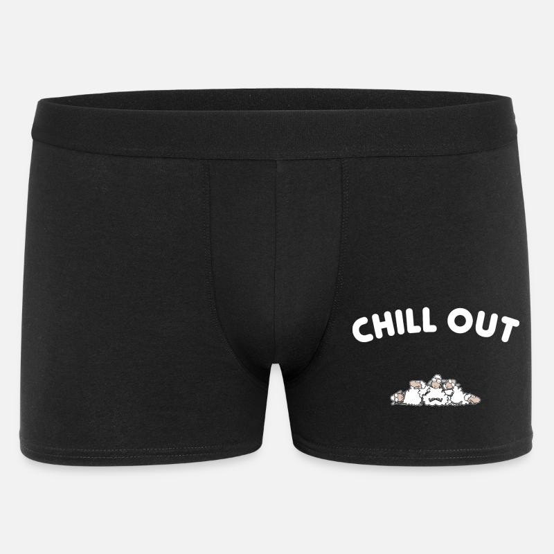 Chill out - Männer Boxer Shorts - Schwarz
