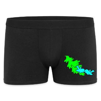 Winter - Men's Boxer Shorts - black - Front