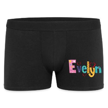 Personalized Evelyn Name - Men's Boxer Shorts - black - Front