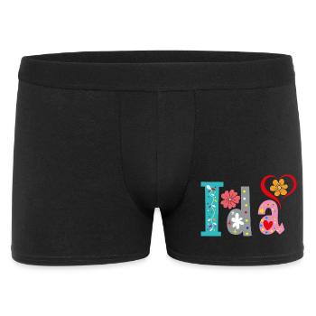 Personalized Ida Name - Men's Boxer Shorts - black - Front