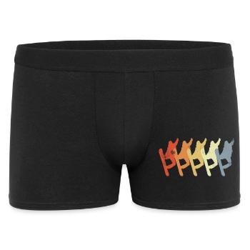 Vintage Snowboarder - Men's Boxer Shorts - black - Front