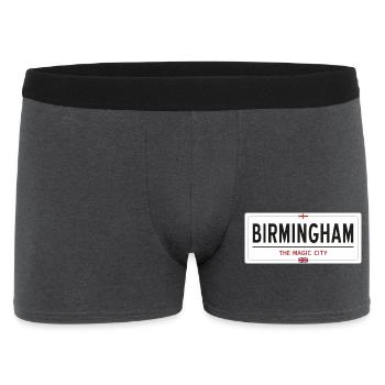 Panneau de nom de lieu de Birmingham - Boxer Homme - charbon - Devant