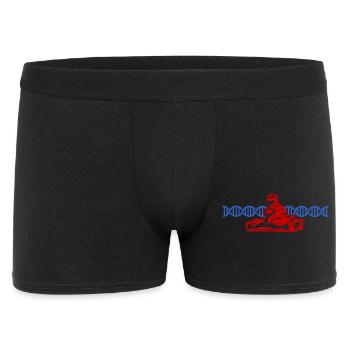 Gokart DNA Kart Racing DNS | Farben änderbar - Männer Boxer Shorts - Schwarz - Vorne