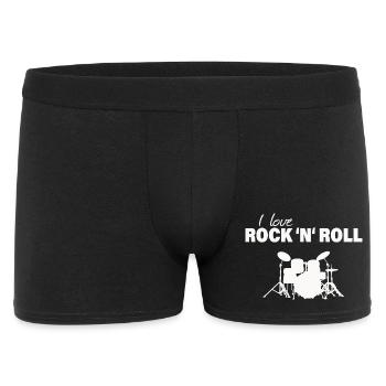 I LOVE ROCK 'N' ROLL - Men's Boxer Shorts - black - Front
