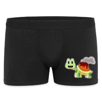 Turtle Volcano - Men's Boxer Shorts - black - Front