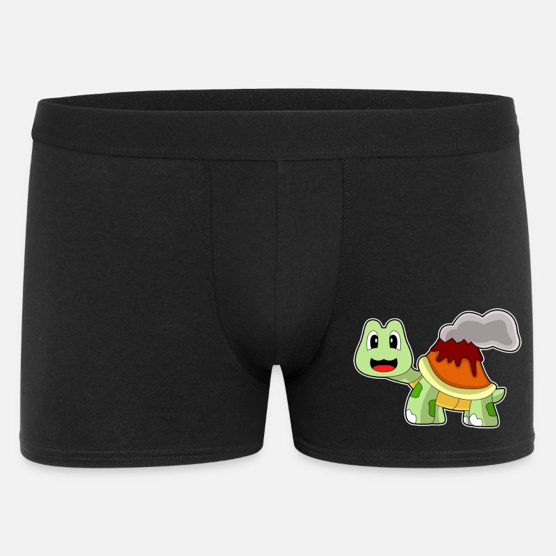 Turtle Volcano - Men's Boxer Shorts - black
