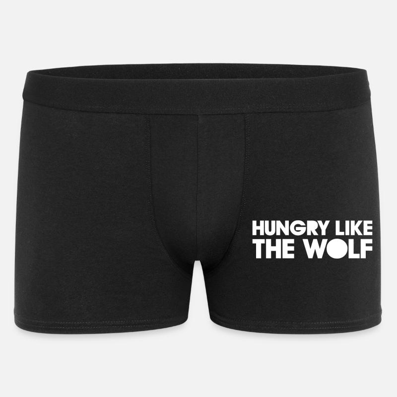 HUNGRY LIKE THE WOLF - Men's Boxer Shorts - black