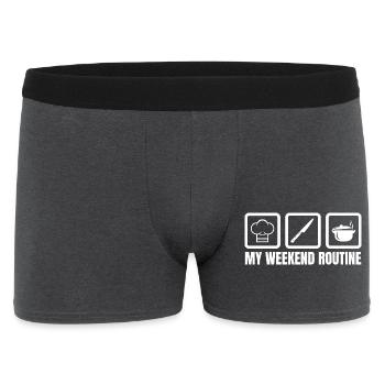 Cook Weekend - Men's Boxer Shorts - charcoal grey - Front