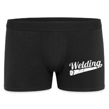 Soudeur drôle - Boxer Homme - noir - Devant