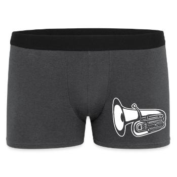 Tuba - Men's Boxer Shorts - charcoal grey - Front
